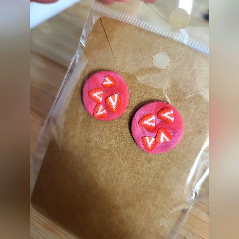 Strawberry Shortcake Earrings 🍰